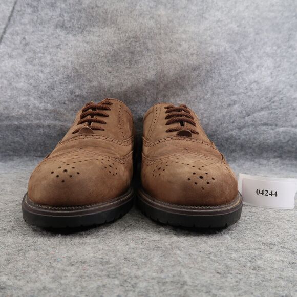 Claybrooke Shoes Mens 10.5 Oxford Wingtip Formal Classic Leather Montana Brown main image 7
